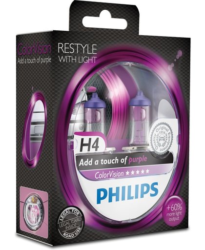 Philips ColorVision Paarse autolamp 12342CVPPS2