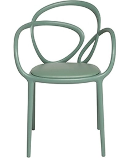 Qeeboo Loop Chair Green met kussen Set van 2