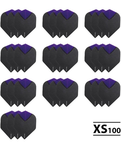 10 Sets (30 stuks) XS100 Skylight flights Multipack - Paars