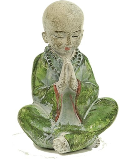 Yogi & Yogini naturals Monnikje biddend voor vrede (9x7x12 cm)