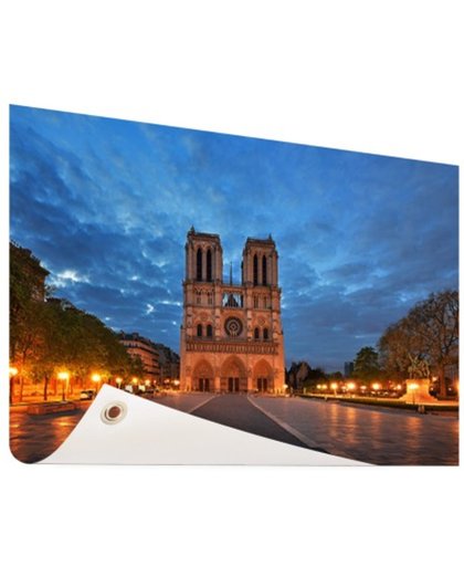 FotoCadeau.nl - Notre Dame stormachtig Tuinposter 60x40 cm - Foto op Tuinposter (tuin decoratie)