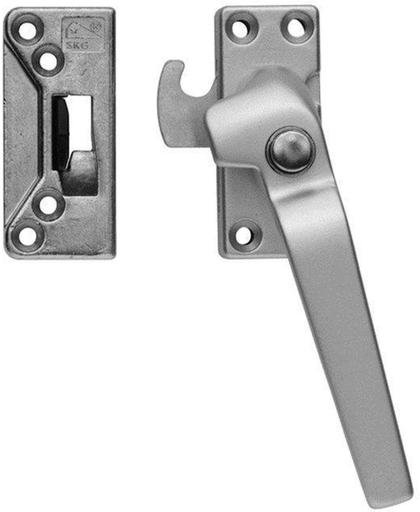 Nemef 54PK/4 rechts - Veiligheidsraamsluiting - Voor ramen - Knopbediening - Haakschoot - In zichtverpakking met stap-voor-stap montagehandleiding en bevestigingsmateriaal