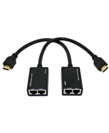 HDMI Extender via Cat5e/6 Ethernet Kabel met HDMI Adpater Pigtail