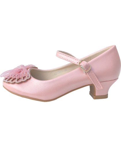 Spaanse Prinsessen schoenen vlinder - roze  - bruids schoenen - communie - maat 31 (binnenmaat 20,5 cm)