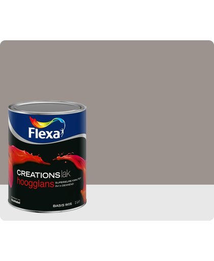 Flexa Creations - Lak Hoogglans - 3022 - Authentic Grey - 750 ml