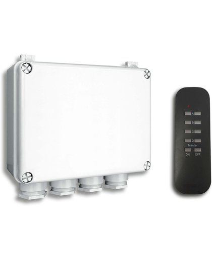 Smartwares Smarthome  SH5-SET-OB Starter set - 3 kanaals schakelbox+ afstandsbediening - geschikt voor geschikt voor buiten