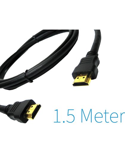 Dolphix - HDMI naar HDMI Kabel - (Male-Male) 1.8 Meter - Goud-vergulde Connectoren - Zwart