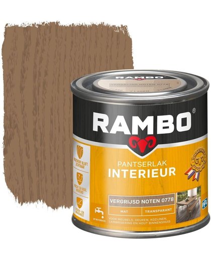 Rambo Pantserlak Interieur Transparant Mat Vergr.noten 0778-0,75 Ltr