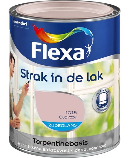 Flexa Strak In De Lak Zijdeglans - Oud Roze - 0,75 liter