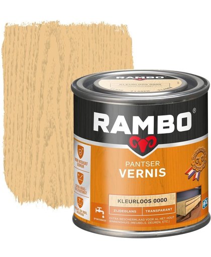 Rambo Pantser Vernis Transparant Zg Kleurloos 0000-0,75 Ltr