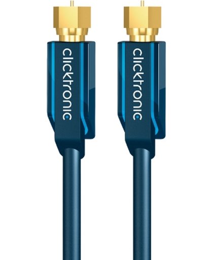 ClickTronic 15m SAT Antenna Cable 15m F F Blauw coax-kabel