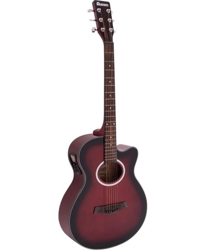 DIMAVERY AW-400 western gitaar - steelstringgitaar, roodburst