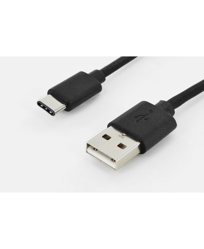 ASSMANN Electronic DK-300136-018-S USB-kabel 1,8 m USB C USB A Mannelijk Zwart