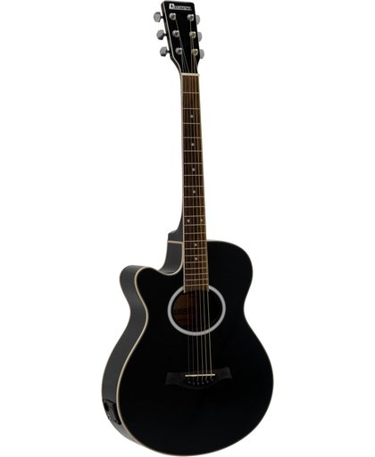 DIMAVERY AW-400 western gitaar - steelstringgitaar linkshandige gitaar, zwart