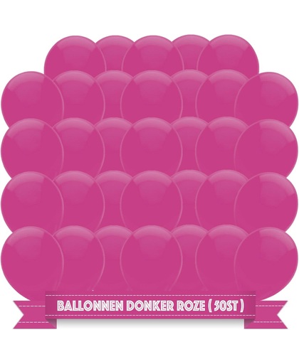 Set Ballonnen Donker Roze (50ST)