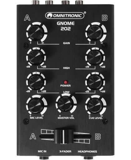 OMNITRONIC GNOME-202 Mini Mixer black