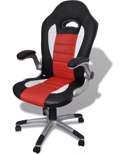 vidaXL - Bureaustoel Kunstlederen bureaustoel modern rood