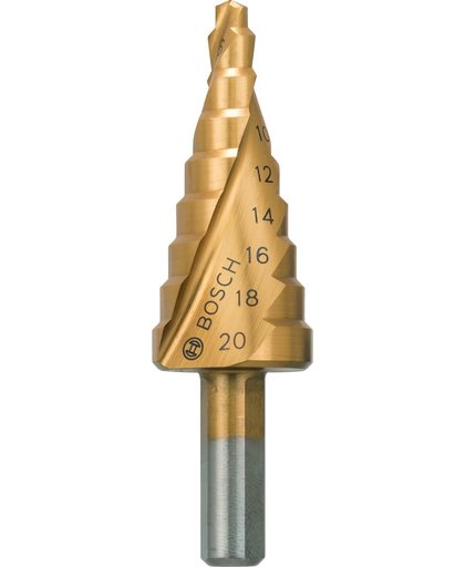 Bosch - Trappenboor HSS-TiN 4 - 20 mm, 8,0 mm, 70,5 mm