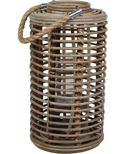 HSM Collection - Lantaarn Cilinder - small - koboo grey - bamboe