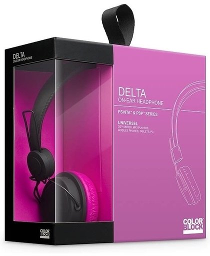 Big Ben Color Block Delta Headphone (Roze)