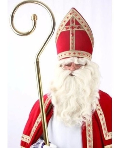 Sinterklaas - Sinterklaas pruik met baard en snor voor volwassenen