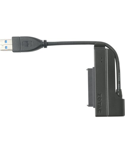Zotac USB 3.0 TO 2.5-INCH USB 3.0 SATA III Zwart kabeladapter/verloopstukje