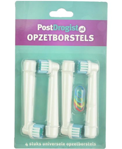 Universele Opzetborstels geschikt voor Oral-B 4 stuks / Postdrogist Huismerk / Universele opzetstukjes