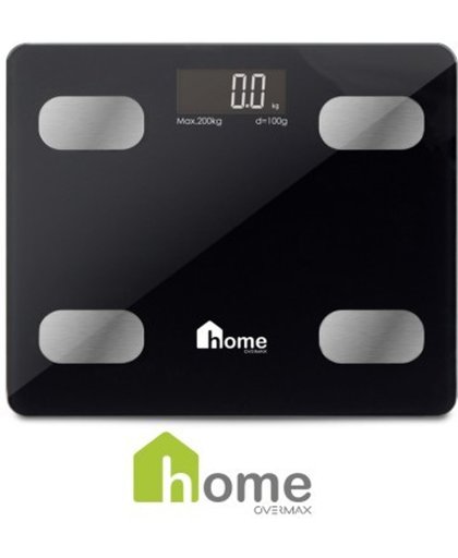 Overmax Home - Digitale weegschaal - iBalance tot 200KG - Zwart