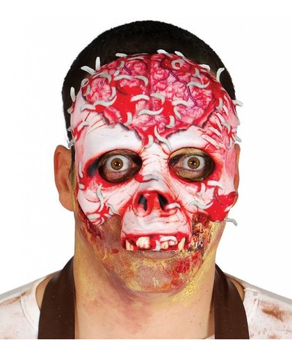Halloween Masker Skelet Bloed half