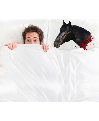 ThumbsUp! Horse Head Pillow Case - Kussensloop - Wit/Zwart