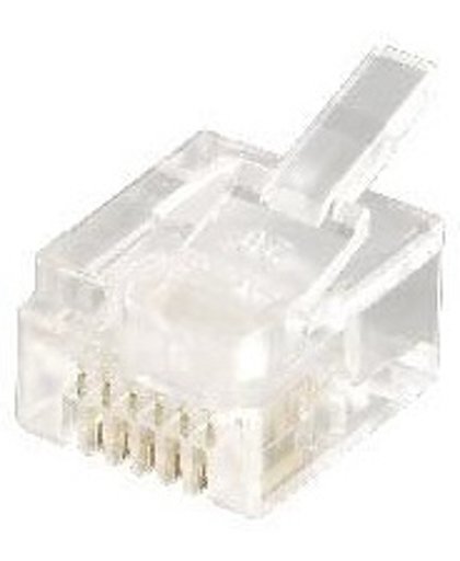 Equip 121131 RJ-12 (6P6C) Transparant kabel-connector