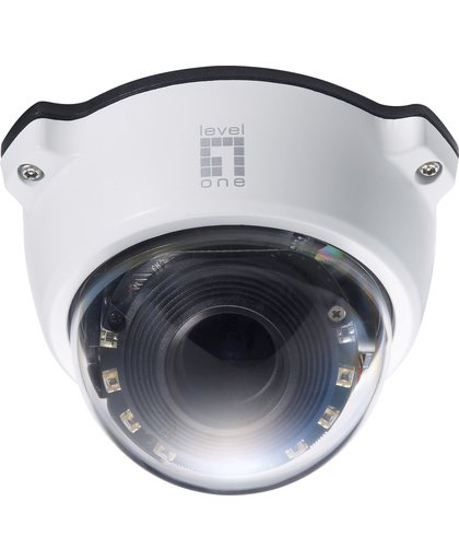 LevelOne FCS-4202 IP-beveiligingscamera Binnen & buiten Dome Wit 1920 x 1080 Pixels