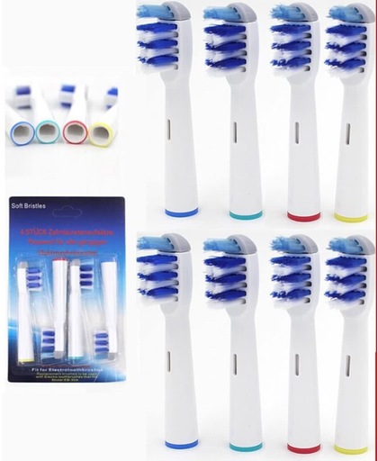 Opzetborstels - 8 stuks - passend op Oral B electrische tandenborstels - EB-30A