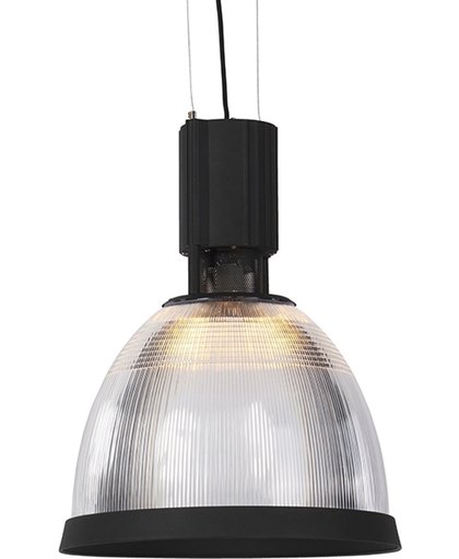 QAZQA Industry - Hanglamp - 1 lichts - H 1950 mm - Zwart
