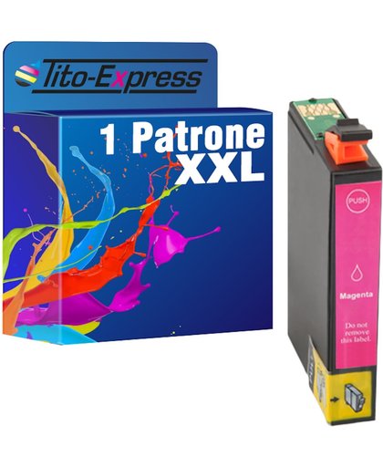 Tito-Express PlatinumSerie PlatinumSerie® 1 Cartridge XXL. (Magenta) Compatible voor Epson TE1633Epson Workforce WF-2010 W / WF-2510WF / WF-2520 NF / WF-2530 WF / WF-2540 WF / WF-2630 WF /WF-2650 DWF / WF-2660 / WF-2660 D