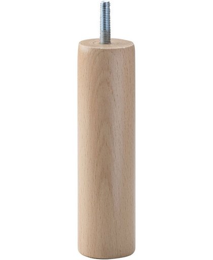 Ronde houten meubelpoot 23 cm (M8)