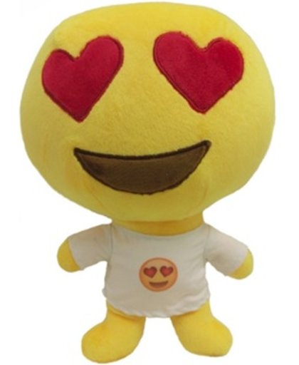 Emoji knuffel Heart eyes- Zachte knuffel voor kinderen-Leuke Heart eyes emoticon