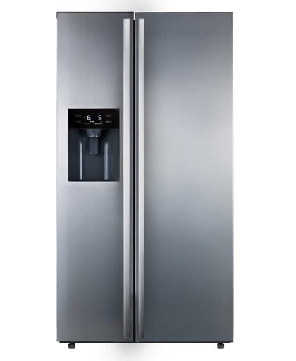 Exquisit SBS 530-3 FCA+ INOX - Amerikaanse koelkast