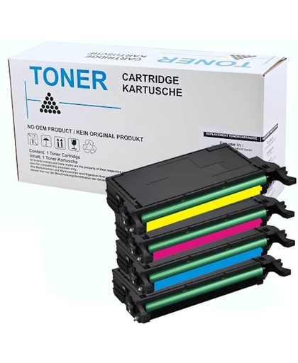 Set 4X  Toner voor Samsung Clp600 Clp650|Toners-en-inkt