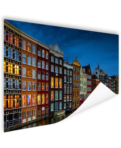FotoCadeau.nl - Pakhuizen aan de gracht Amsterdam Poster 90x60 cm - Foto print op Poster (wanddecoratie)