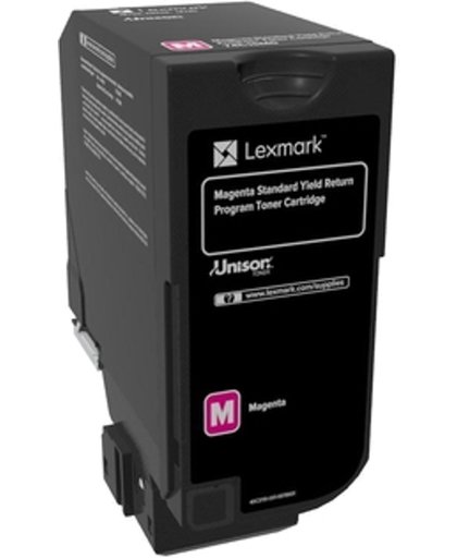 Lexmark 74C2SM0 7000pagina's Magenta tonercartridge