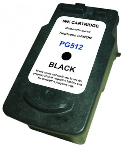 Merkloos - Inktcartridge / Alternatief voor de Canon PG 512 / Zwart / Hoge Capaciteit