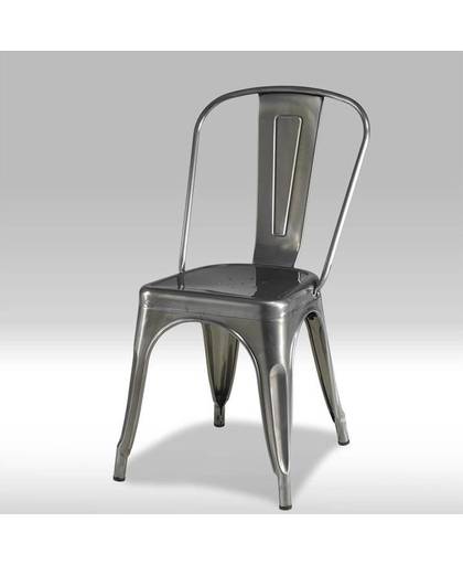 Solliden Kirsa eetkamerstoel metaal zilverkleurig - set van 4 stoelen