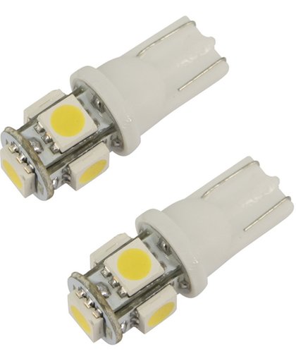 autolamp T-10 12 Volt 5 Watt geel xenon 2 stuks