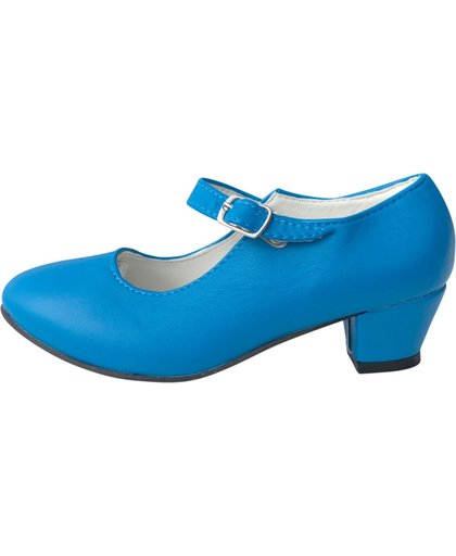 Spaanse Prinsessen Flamenco schoenen blauw - maat 32 (binnenmaat 20 cm)
