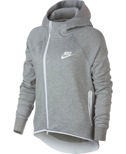 Nike Sportswear Tech Fleece Full Zip Cape Dames Sporttrui - Maat L  - Vrouwen - grijs
