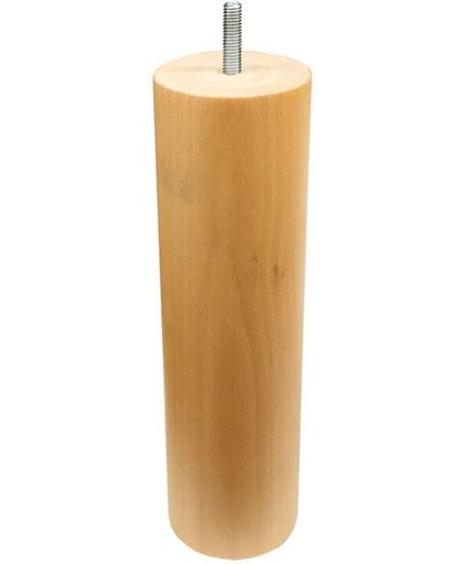 Ronde houten meubelpoot 20 cm (M8)