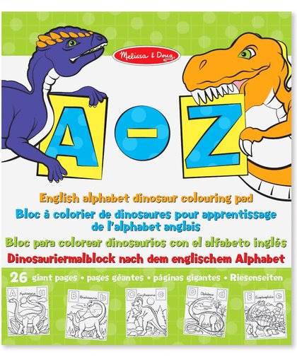 Melissa & Doug - English Alphabet Dinosaur - Kleurboek