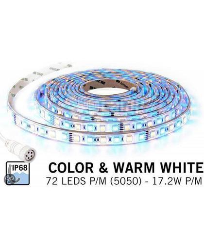 Waterdichte RGBW LED strip (IP68) met 360 LEDs 12V, 5 meter