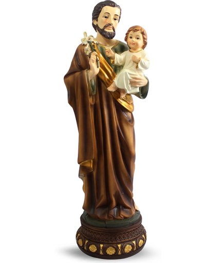 Beeld van Jozef met Kindje Jezus (60 cm)
